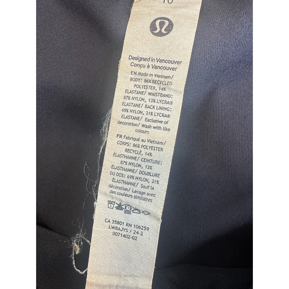 Lululemon Varsity High-Rise Pleated Tennis Skirt Shorts Pocket Skort Black 10 - Picture 8 of 16